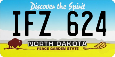 ND license plate IFZ624