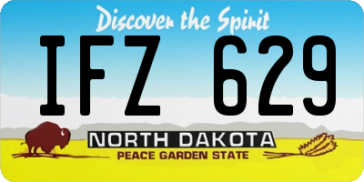 ND license plate IFZ629