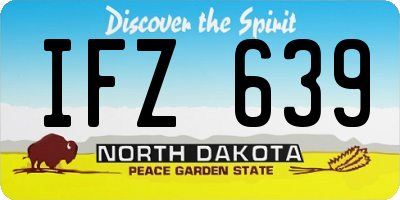 ND license plate IFZ639