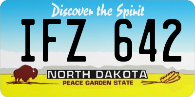 ND license plate IFZ642