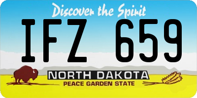 ND license plate IFZ659