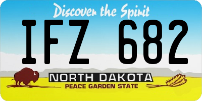 ND license plate IFZ682