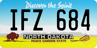 ND license plate IFZ684