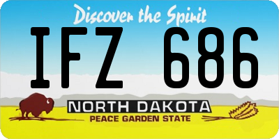 ND license plate IFZ686