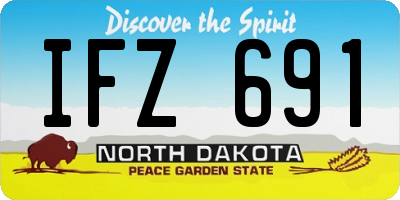 ND license plate IFZ691