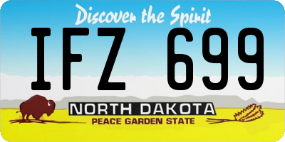 ND license plate IFZ699