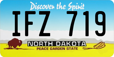 ND license plate IFZ719