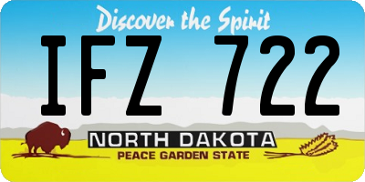 ND license plate IFZ722