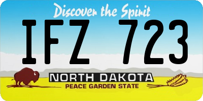 ND license plate IFZ723