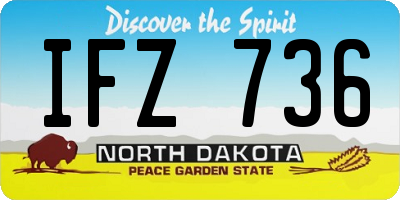 ND license plate IFZ736