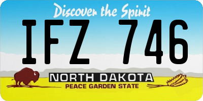 ND license plate IFZ746