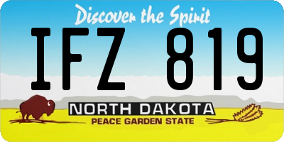 ND license plate IFZ819