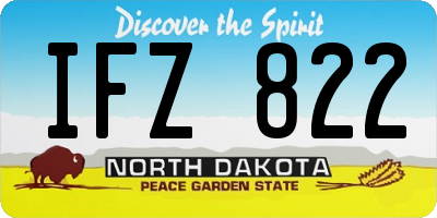 ND license plate IFZ822
