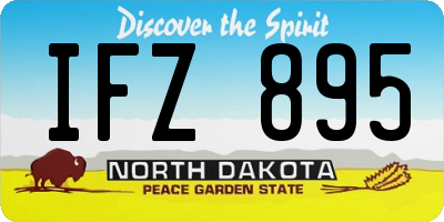 ND license plate IFZ895