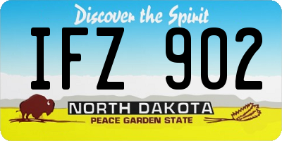 ND license plate IFZ902