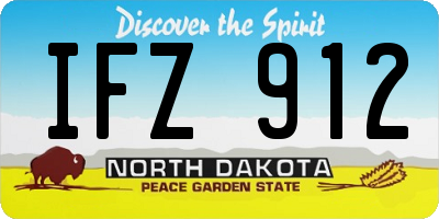 ND license plate IFZ912