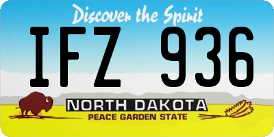 ND license plate IFZ936
