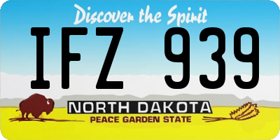 ND license plate IFZ939