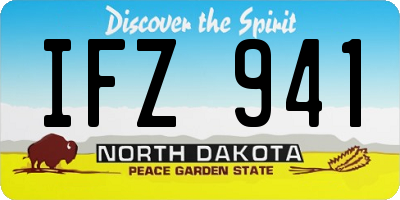 ND license plate IFZ941