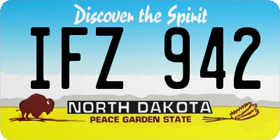 ND license plate IFZ942