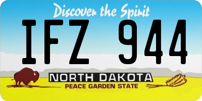 ND license plate IFZ944