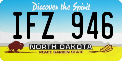 ND license plate IFZ946