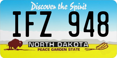 ND license plate IFZ948