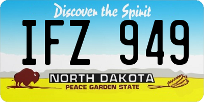 ND license plate IFZ949