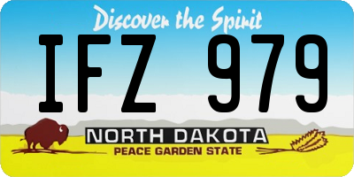 ND license plate IFZ979