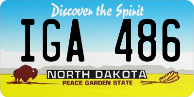 ND license plate IGA486