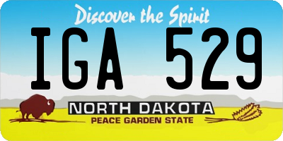 ND license plate IGA529