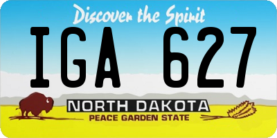 ND license plate IGA627