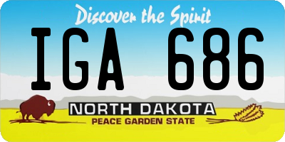 ND license plate IGA686