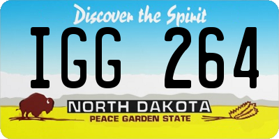 ND license plate IGG264