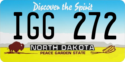 ND license plate IGG272
