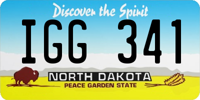 ND license plate IGG341