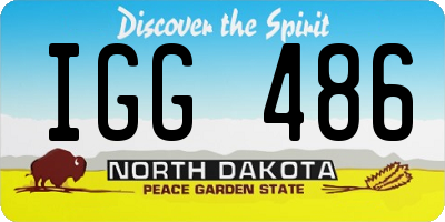 ND license plate IGG486