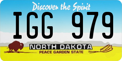 ND license plate IGG979