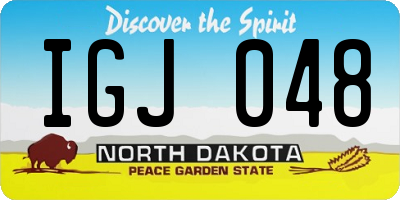 ND license plate IGJ048