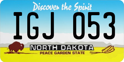 ND license plate IGJ053