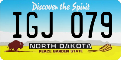 ND license plate IGJ079