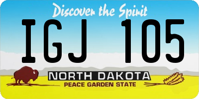 ND license plate IGJ105