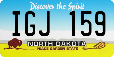 ND license plate IGJ159