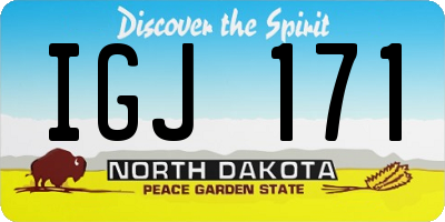 ND license plate IGJ171