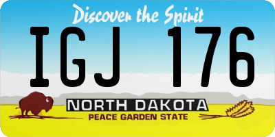 ND license plate IGJ176