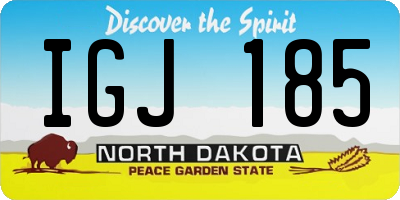 ND license plate IGJ185
