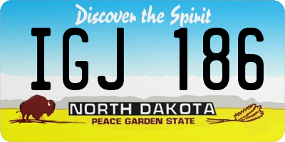 ND license plate IGJ186