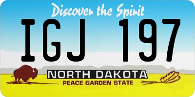 ND license plate IGJ197