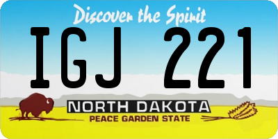 ND license plate IGJ221