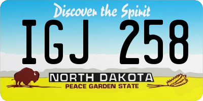 ND license plate IGJ258